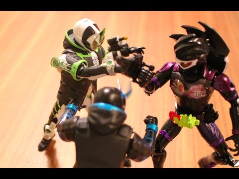 masked rider saban 仮面ライダーゲンムVSネクロム&スペクター 仮面ライダーエグゼイド ストップモーション kamen rider GENM NECROM SPECTER stop motion