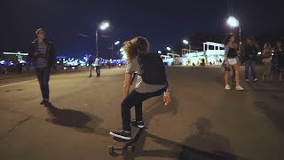 Moscow asphalt surfing