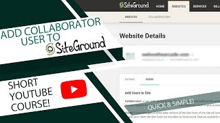 How to add a Collaborator to your SiteGround Account βοΈ Add Developers as Collaborator safely! How to add a Collaborator to your SiteGround Account βοΈ Add Developers as Collaborator safely!