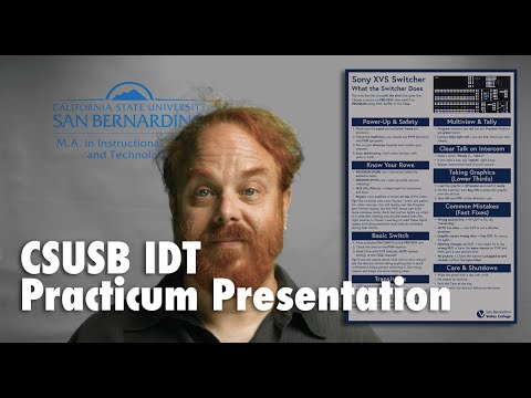 Master’s practicum presentation video