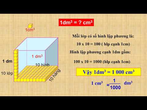 Toán 5 - Xăng-ti-mét khối và Đề-xi-mét khối