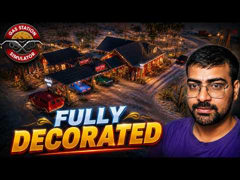 FINALLY I FULLY DECORATED MY GAS STATION! 😍 | GAS STATION SIMULATOR #8