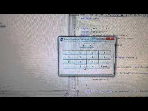 Calculator in Java Part 2 - Learning JFrame/JPanel