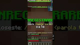 Cum sa te *INREGISTREZI* pe server  #minecraft #romania