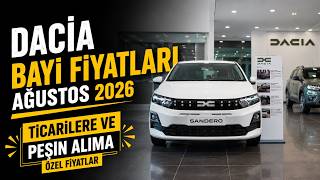 DACİA BAYİ FİYATLARI AĞUSTOS 2026 #dacia #sandero #stepway #logan #jogger #expression #extreme