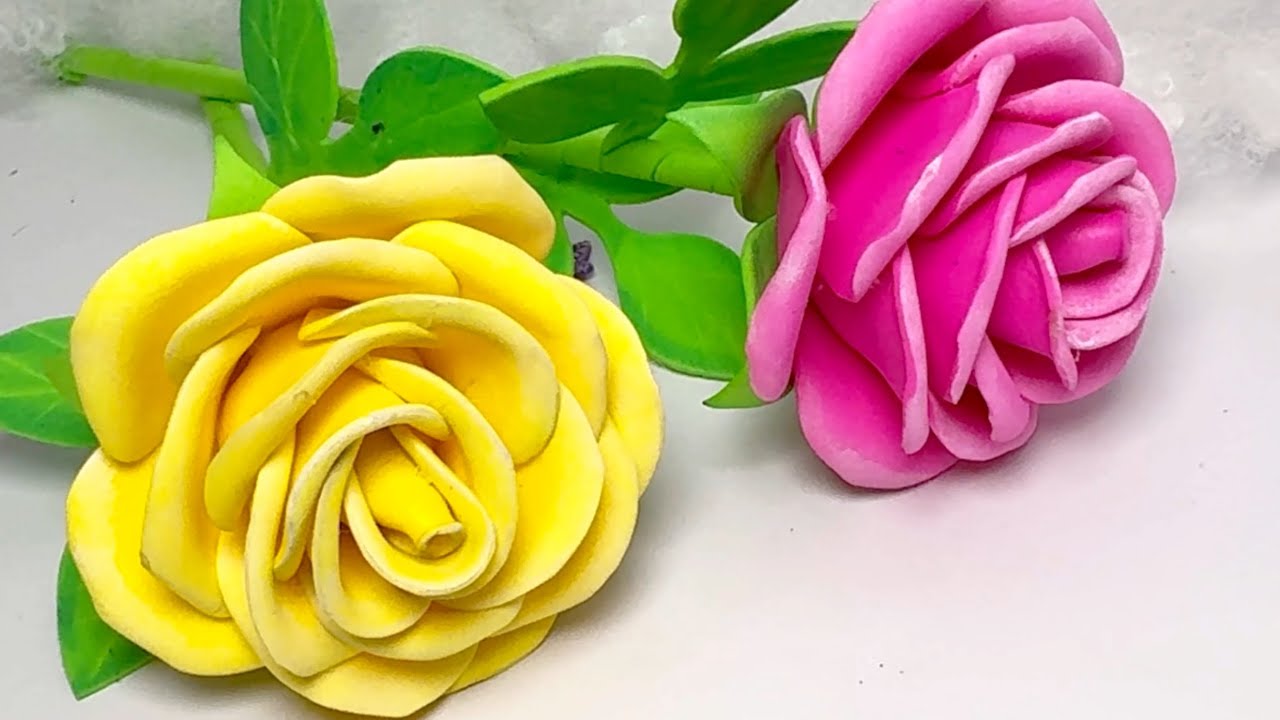🌹ROSAS EN FOAMI O GOMA EVA FACILES Y RÁPIDAS DE HACER 🌷