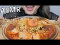 SPICY SEAFOOD Noodle Soup with Tofu *NO Talking Relaxing Eating Sounds| N.E Let's Eat