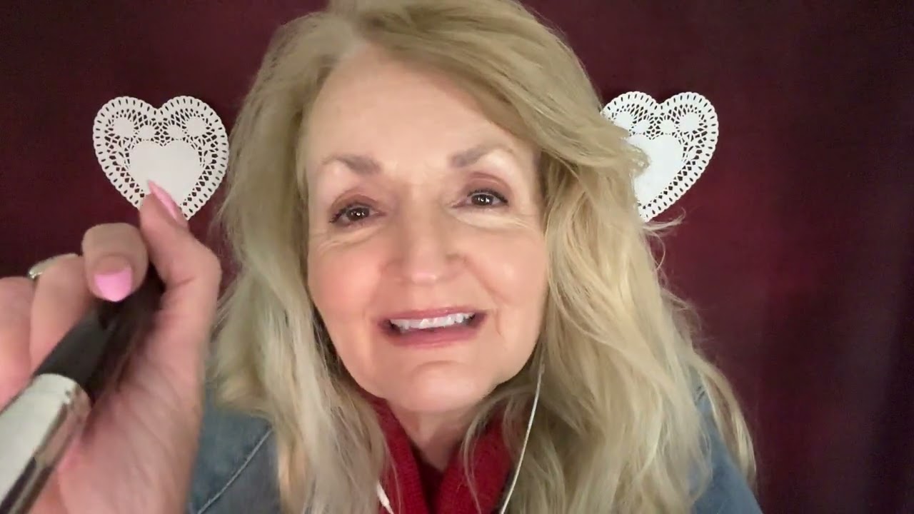 ASMR Let's Do Your Valentine's Day Makeup / Whispered Role Play 💝💄