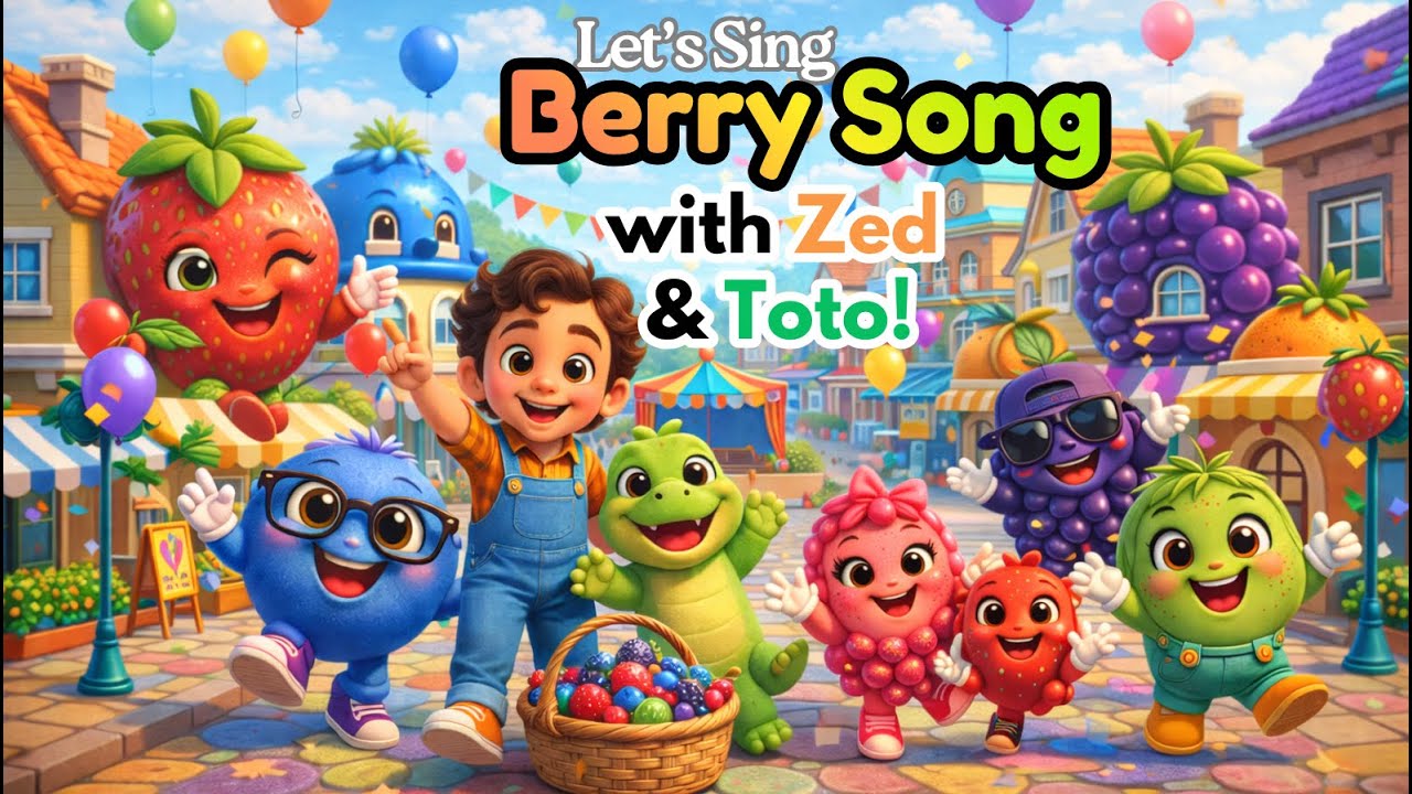 Sing & Learn Fruit Berries with Zed and Toto | Berry Song for Kids ...