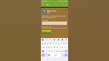 Zoo Riddle of the Day 8 January 2025 #riddleoftheday #zooairdrop