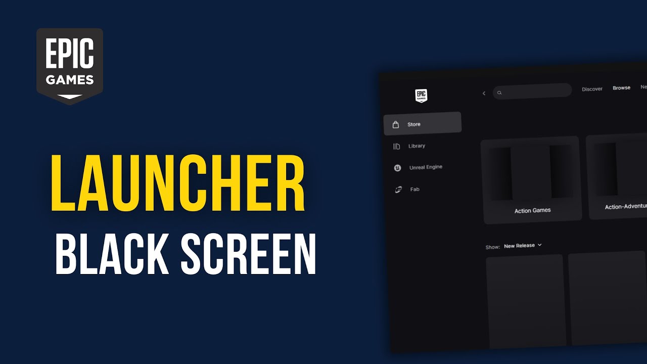 How to Fix Epic Games Launcher Black Screen (Step-by-Step 2026) - YouTube