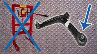 How To remove Bushings without any special tools or burning. Rotary hammer drill method