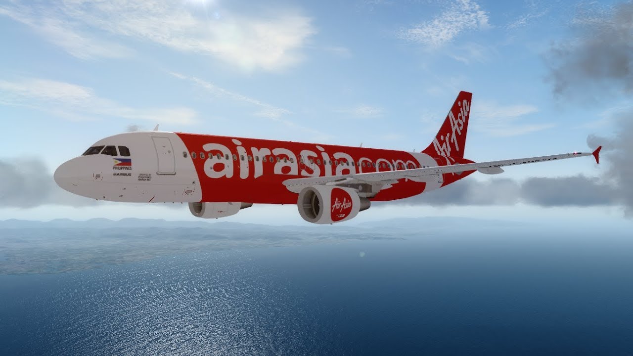 P3D Group Flights Manila to Kalibo to Cebu AirAsia Philippines A320