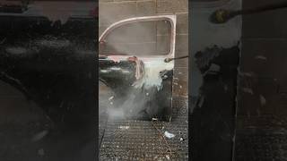 Pressure Washing The Paint Off This 1941 Cadillac Door. #Satisfying #Asmr #Cars #Automotive #Classic