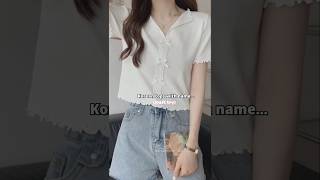 Korean Tops With Name shorts raraxthetic korean fashion