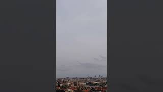 Awesome view of Prague City from the Prague Castle wall