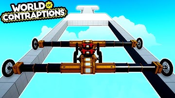 New Game Challenges My Vehicle Building Skills! - World of Contraptions First Look