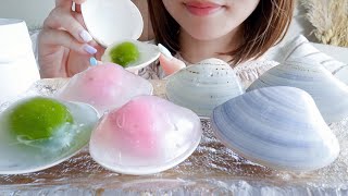 【SUBTITLED】JAPANESE SWEETS 'KAIAWASE' TRAPPED IN A SEASHELL【ASMR/EATINGSOUNDS】
