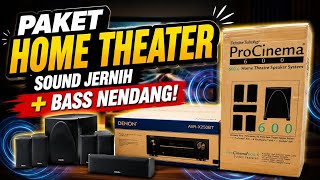 Speaker Home Theater Terbaik 🎬 Definitive Technology ProCinema 600 + Denon AVR 🔊 Suara Jernih!