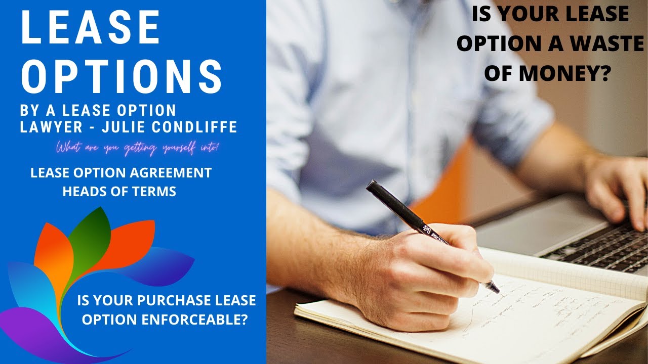 #JulieCondliffe: Julie Condliffe Lease option lawyer - purchase lease option heads of terms - PLO