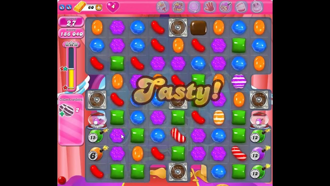 Candy Crush Saga Tasty Treasure Level 3 + REWARD [03.02.2016] YouTube