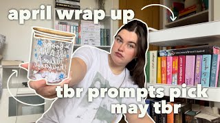 april reading wrap up & tbr prompts pick my may tbr