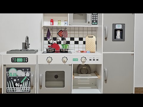 Дитяча кухня дерев'яна ігрові AVKO Альмерія, звукові та світлові ефекти, видео 1