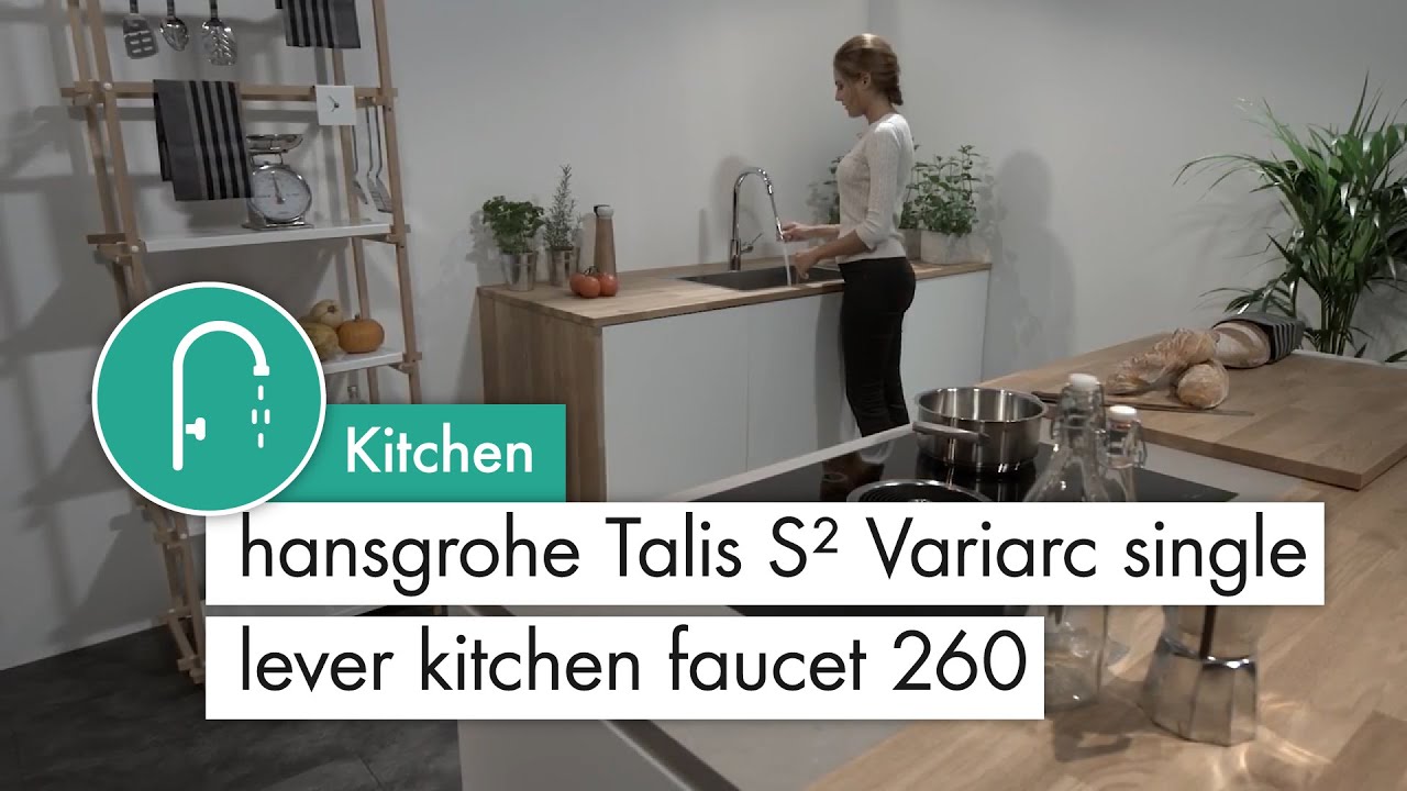 Hansgrohe Talis S² Variarc Single Lever Kitchen Mixer 260 With Pull Hansgrohe Talis S² Variarc Single Lever Kitchen Mixer 260 With Pull Out Spout