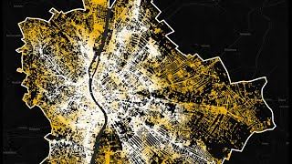 Budapest Transit Accessibility from GTFS | #30DayMapChallenge (26/30)