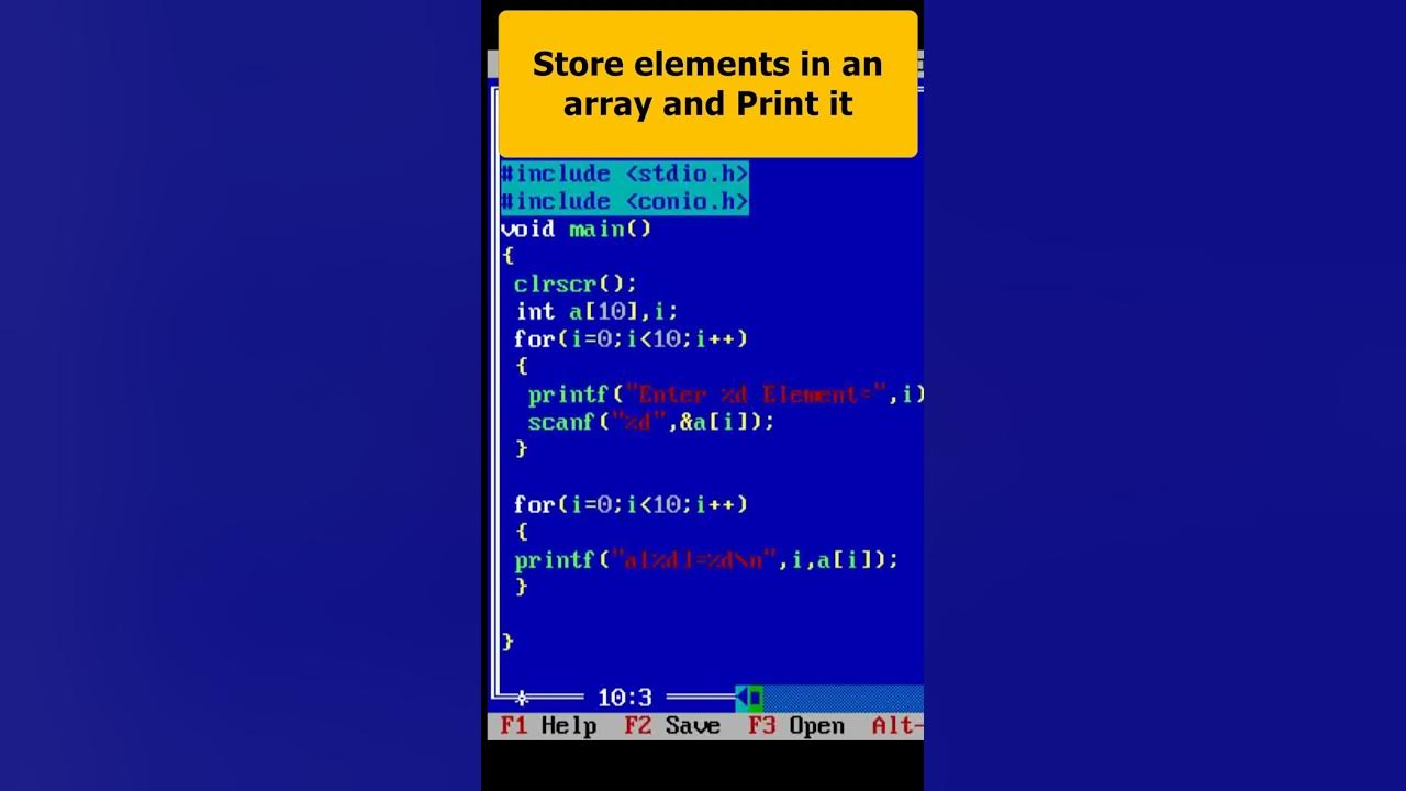 C program to print array elements Part 69 | C Programming #cprogramming ...