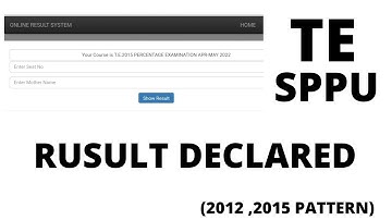 Third Year Engineering Result Declared | SPPU Third Year Engineering Result | TE Result Declared
