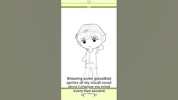 Showing (possible) sprites of my visual novel 🤤 #art #devlog #visualnovel #indiegame