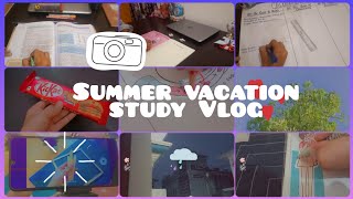 Study Vlog * summer vacation *  addition  Creations with me