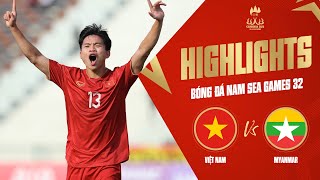 Highlights | U22 VIỆT NAM 3-1 U22 MYANMAR | Văn Cường tỏa sáng, HCĐ cho thầy trò Troussier