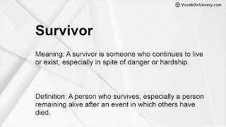 Survivor Meaning