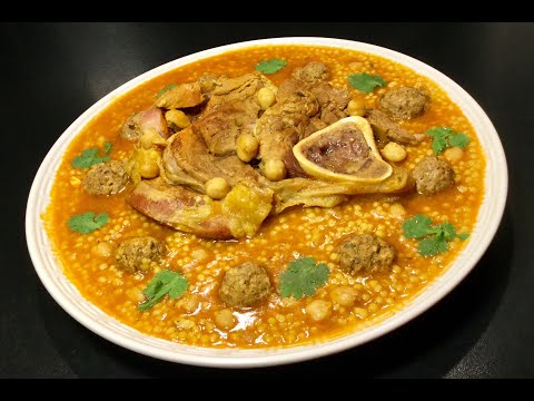 recette-algÉrienne-le-berkoukes-au-jarret-de-veau-et-aux-boulettes-de-viande-hachÉe