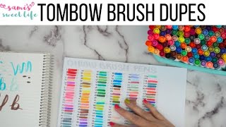 AMAZON PLANNER FINDS | OHUHU Dual Brush Pens Swatches + Review VS Tombow Brush Pens