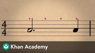 Lesson 2: Rhythm, dotted notes, ties, and rests | Music basics | Music | Khan Academy