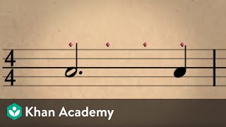 Lesson 2: Rhythm, dotted notes, ties, and rests | Music basics | Music | Khan Academy