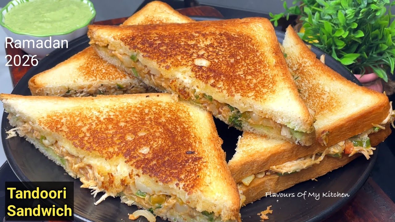 Ramzan Iftar Special Tandoori Chicken Bread Sandwiches | मज़ेदार  ब्रेड चिकन सैंडविच इफ्तार पे बनाए