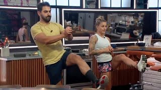 Christmas' Ultimate Workout Challenge - Big Brother Live Feed Highlight