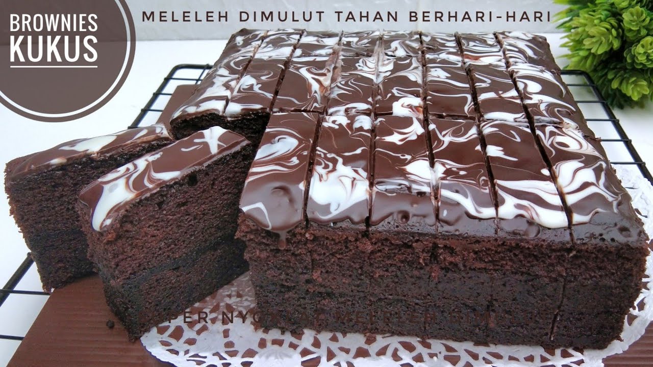BROWNIES KUKUS SUPER MOIST LEMBUT NYOKLAT BANGET TAHAN BERHARIHARI