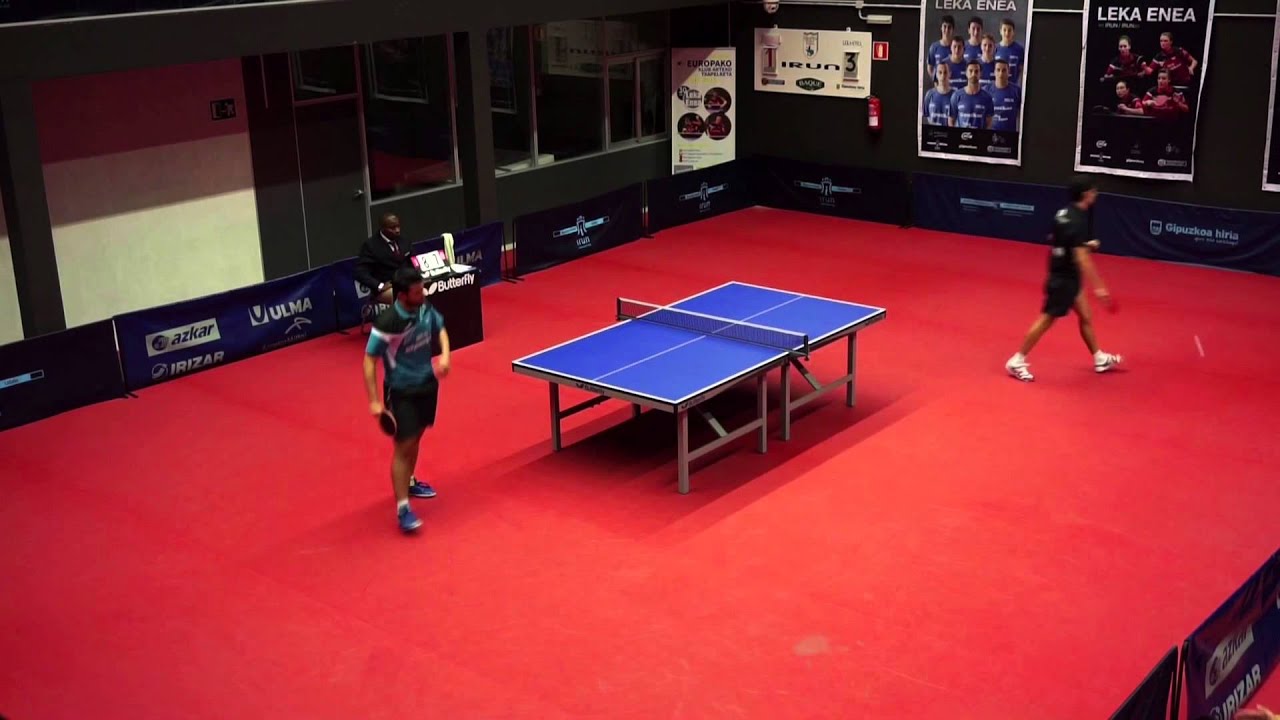 Endika Diez Xavi Peral (Spanish Table Tennis Superdivision 2015/16) First 3 sets YouTube
