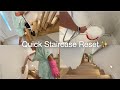 ASMR Staircase Reset ✨ Dusty Stairs ➝ Sparkling &amp; Fresh | Satisfying Cleaning Motivation