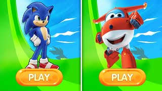 Sonic Dash Vs Super Wings: Jett Run - Gameplay Speed Run 🔥🤯 screenshot 5