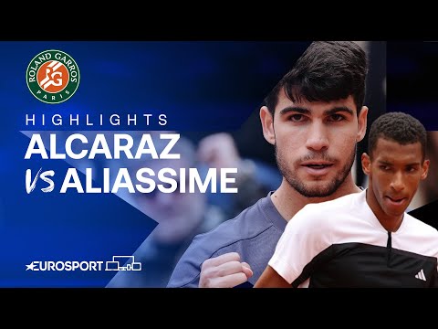 Felix Auger-Aliassime Vs Carlos Alcaraz | Round 4 | Extended French Open 2024 Highlights