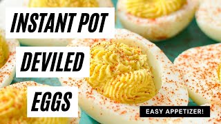 Instant Pot Deviled Eggs | Easy Appetizer | Keto, Low Carb, Gluten Free + Dairy Free