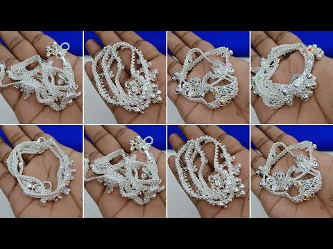 रोजाना पहनने के लिए चांदी की पायल का डिजाइन 2026 || latest khushbu Payal silver anklets design 