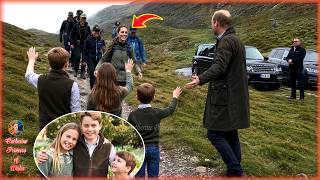 Heartwarming Moment! William & Three Kids Greet Catherine After Conquering The UK's 3 Highest Peaks