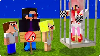 😨ПОЧЕМУ МЫ ПОСАДИЛИ ЛЕСКУ В КЛЕТКУ В МАЙНКРАФТ! ШЕДИ ЛЕСКА НУБИК И БРОК MINECRAFT